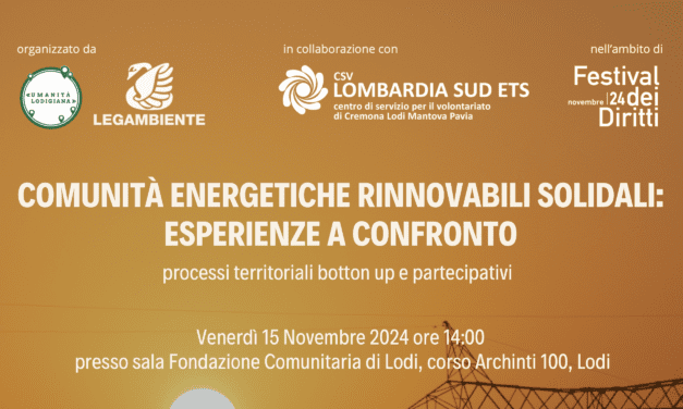 Comunità energetiche a Lodi, Cremona, Mantova e Piacenza